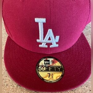 Authentic New Era MLB 59Fifty Fitted 7 3/8 Cap.  Los Angeles Dodgers
